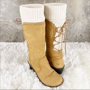 Ugg Skylar knit lace up boots